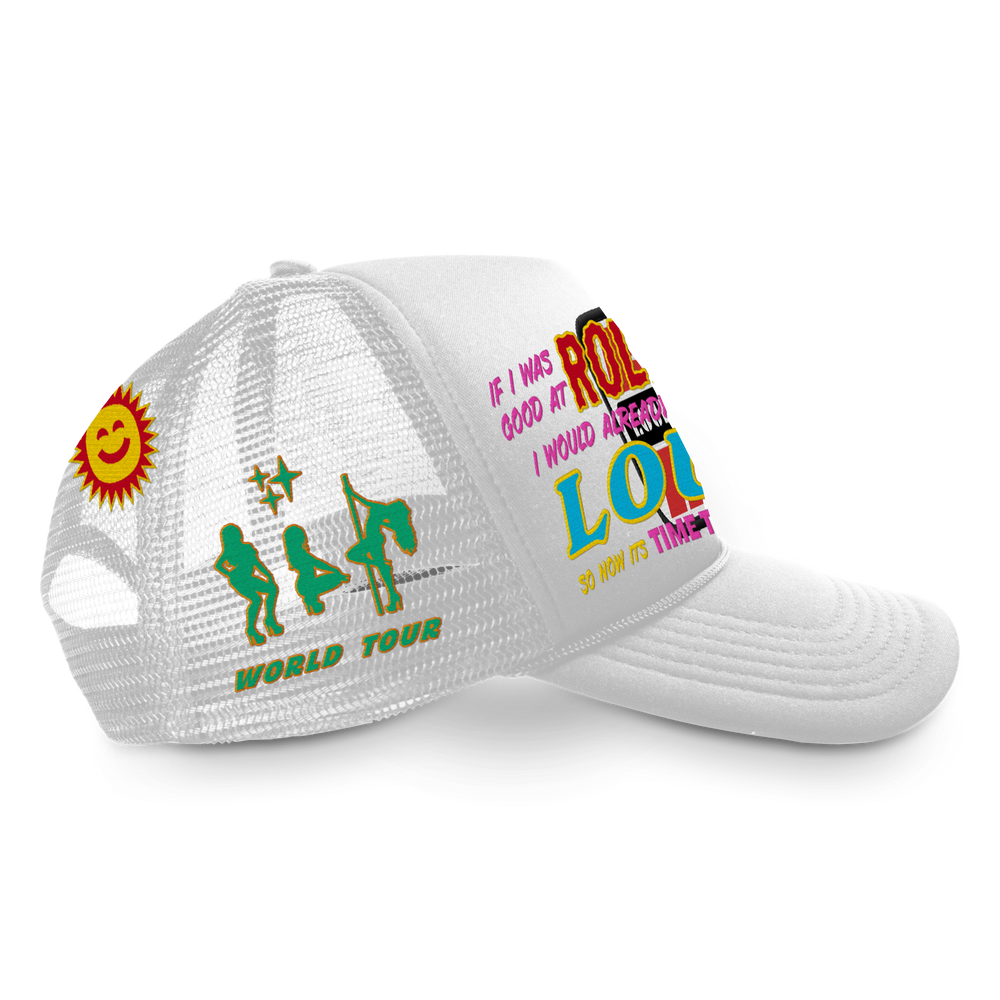 RL Racing Disco White Trucker Hat