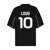 RL 10 Black Soccer Jersey