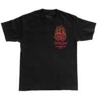 RL Munich 23 Flaming Dice Black Lineup Tee