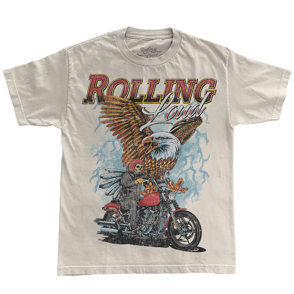 RL Munich 23 Moto Eagle Ivory Lineup Tee