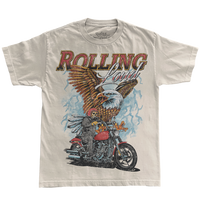 RL Munich 23 Moto Eagle Ivory Lineup Tee