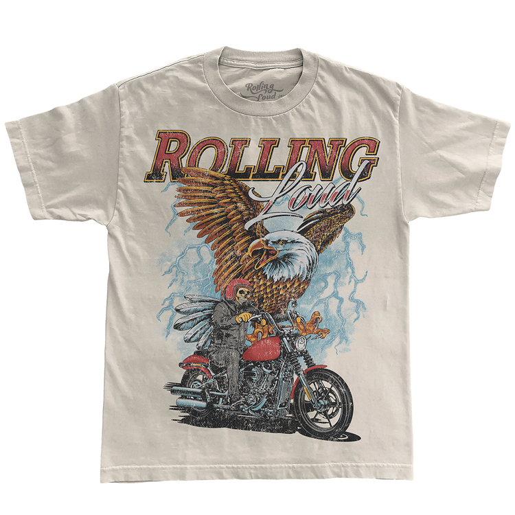 RL Munich 23 Moto Eagle Ivory Lineup Tee