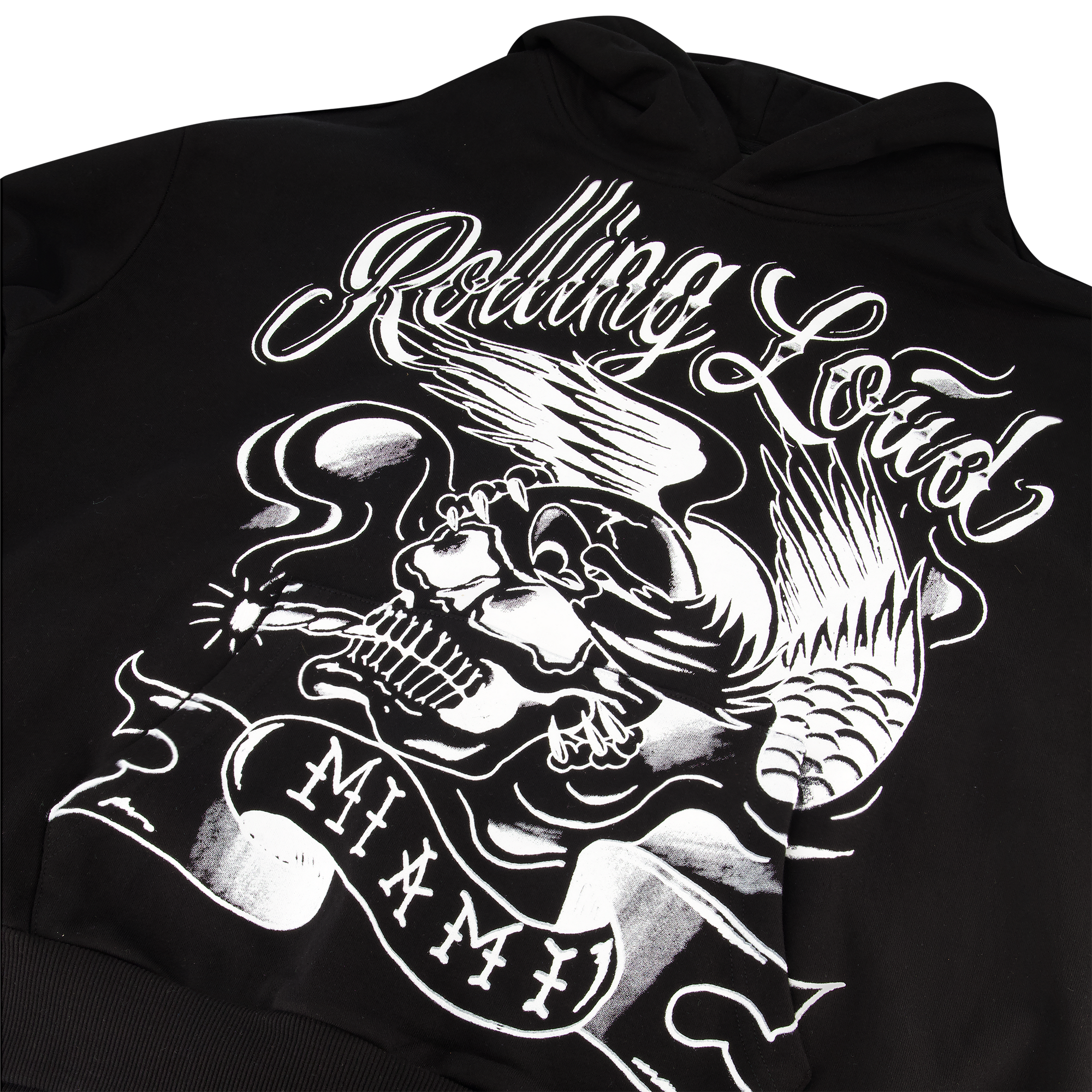 RL Miami 24 Web Ripper Black Hoodie | Rolling Loud