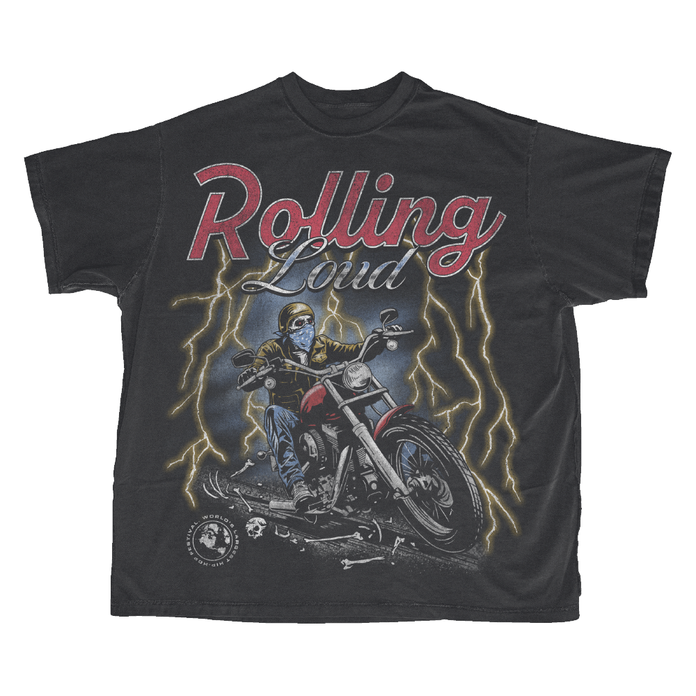 RL Vienna 24 On The Road Washed Black Lineup Tee