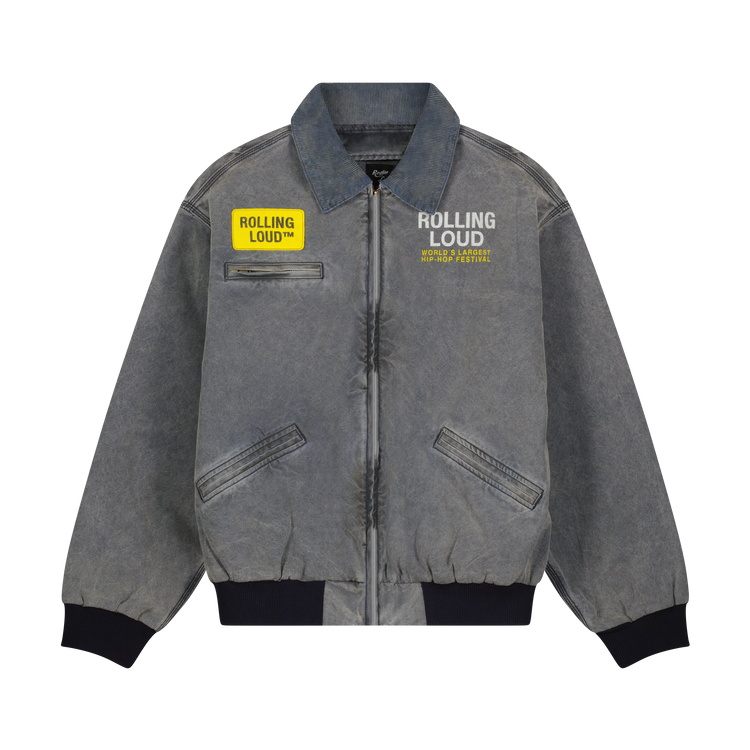Property of Washed Black Unlined Bomber