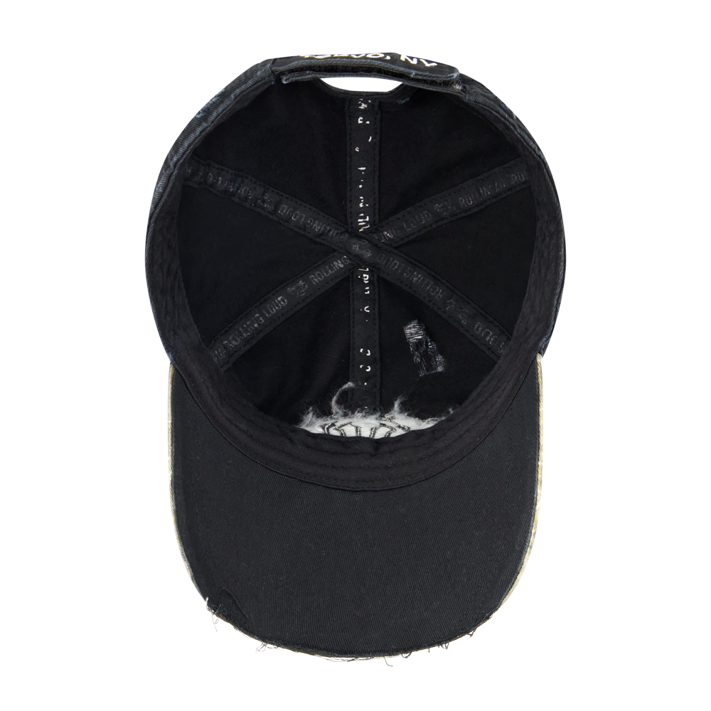 DISTRESSED CAMO CHAOS DAD HAT