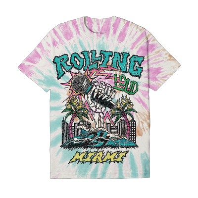 RL Miami 24 Takeover Tiedye Lineup Tee