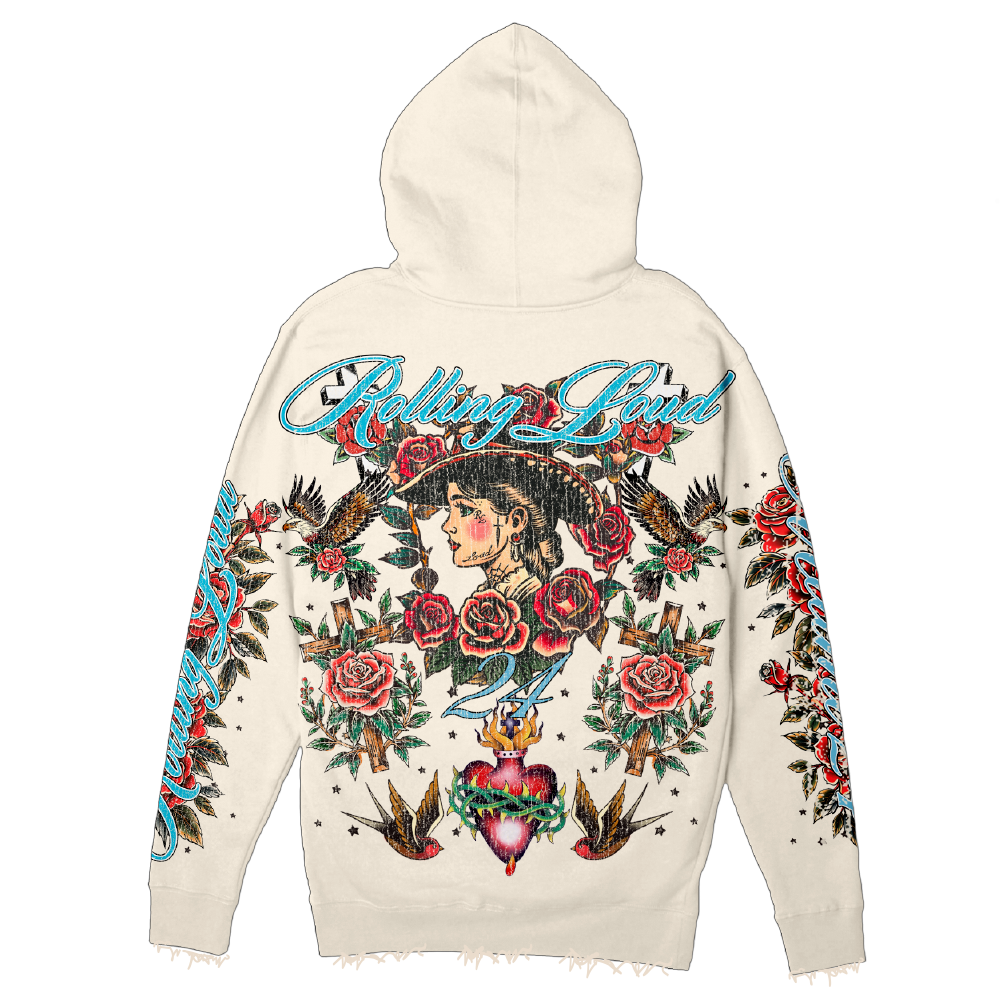 RL Miami 24 Thorns Bone Hoodie