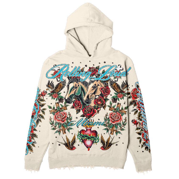 RL Miami 24 Thorns Bone Hoodie