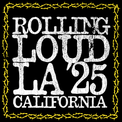 RL LA 25 Tribal Black Bandana | Rolling Loud RL LA 25 Tribal Black Bandana | Rolling Loud
