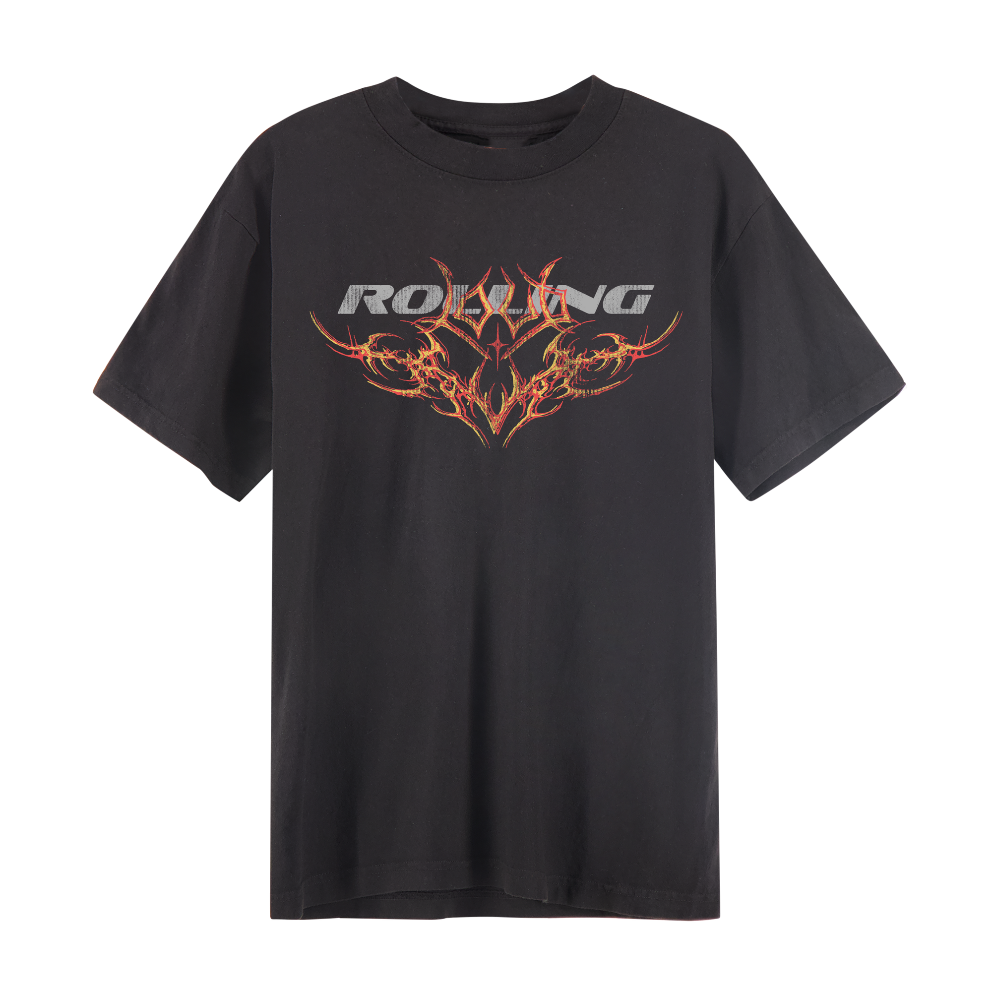RL Reflective Tribal Gothic Black Tee