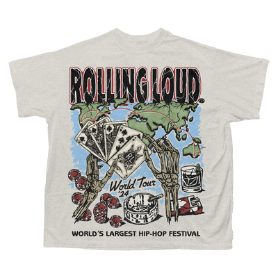 RL World Tour 24 In the Cards Cream Tee