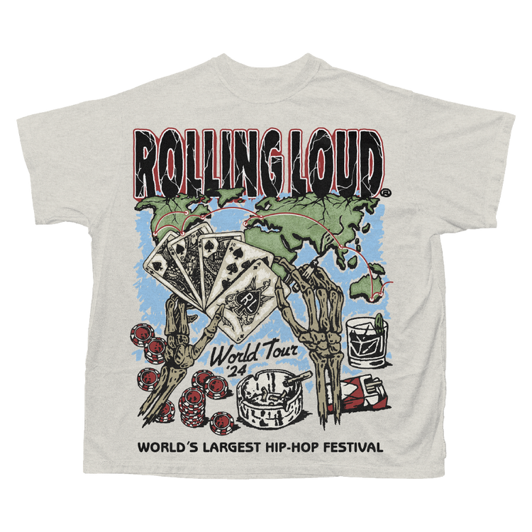 RL World Tour 24 In the Cards Cream Tee