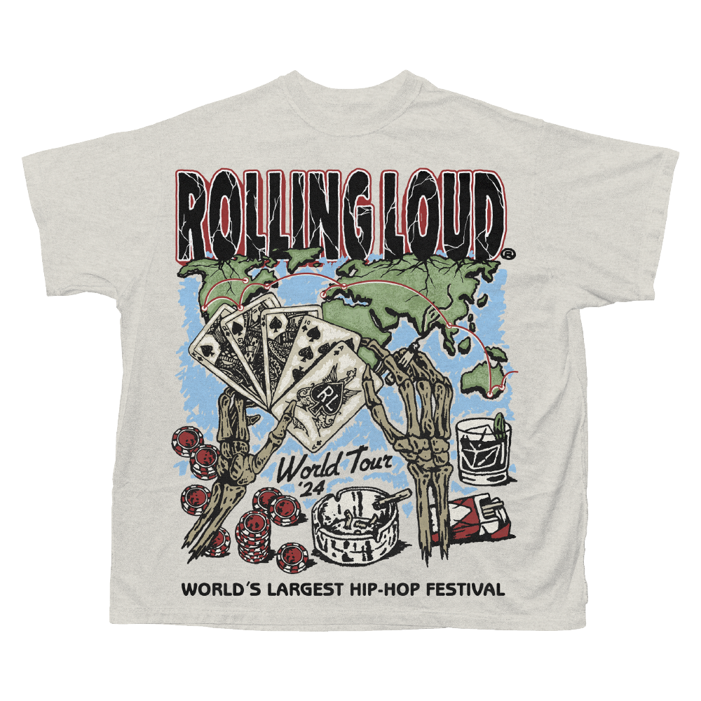RL World Tour 24 In the Cards Cream Tee