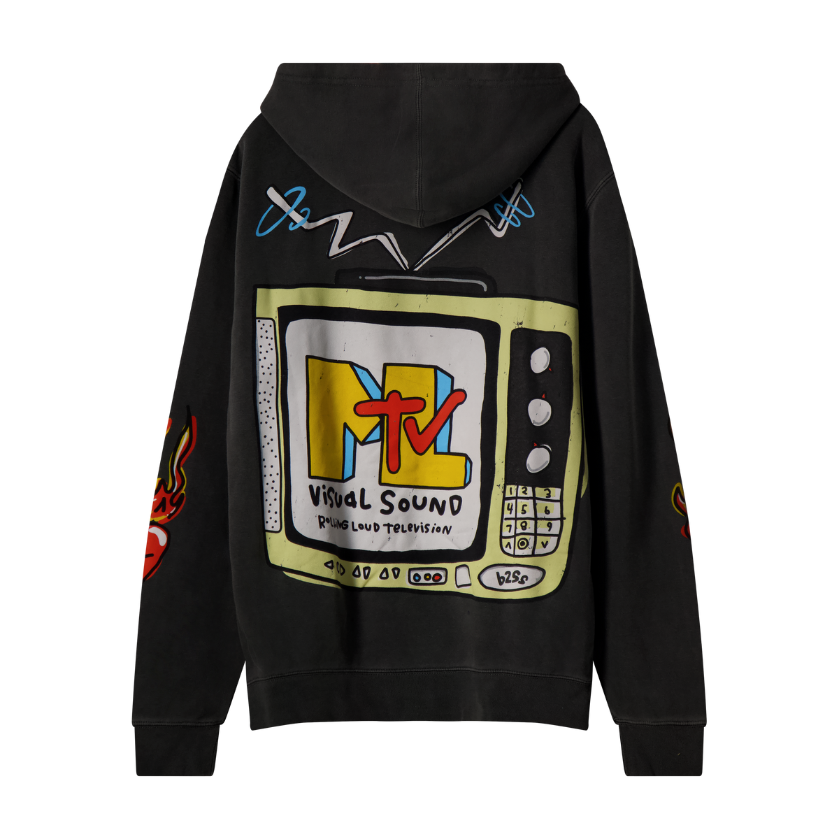 RL X B2SS I Want My RL Washed Black Hoodie | Rolling Loud RL X B2SS I Want My RL Washed Black Hoodie | Rolling Loud