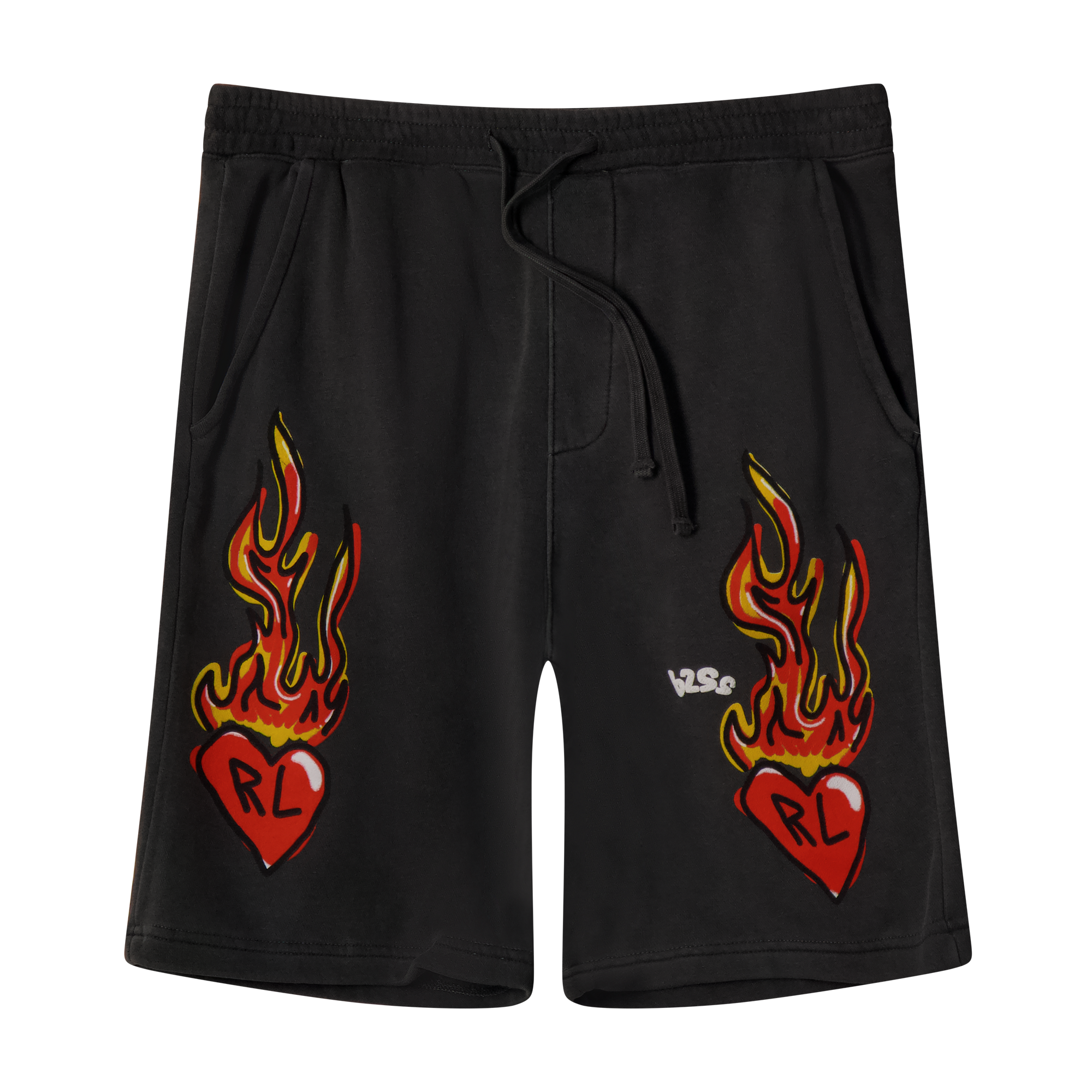 RL X B2SS I Want My RL Washed Black Shorts