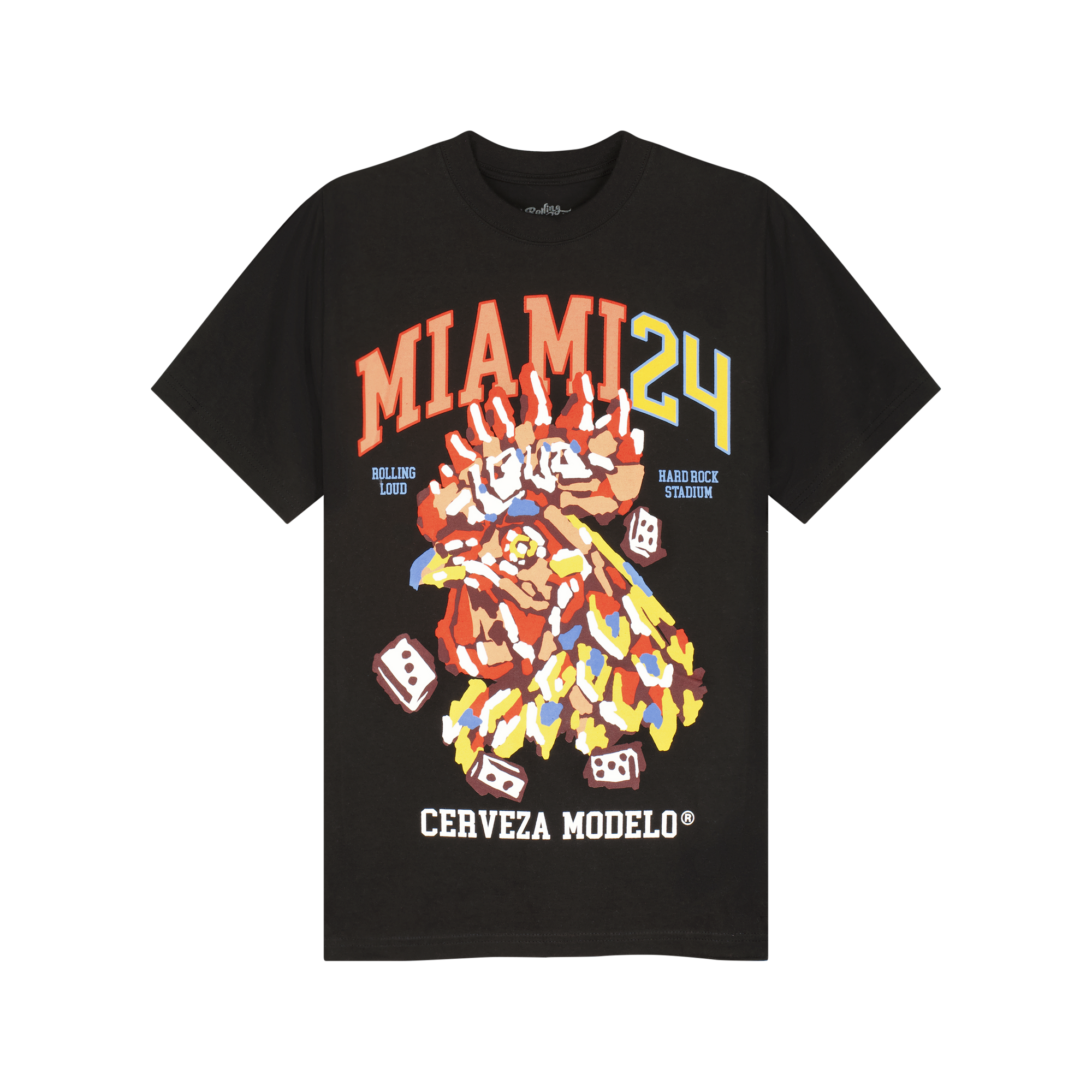 RL X Modelo Loud Rooster Black Tee