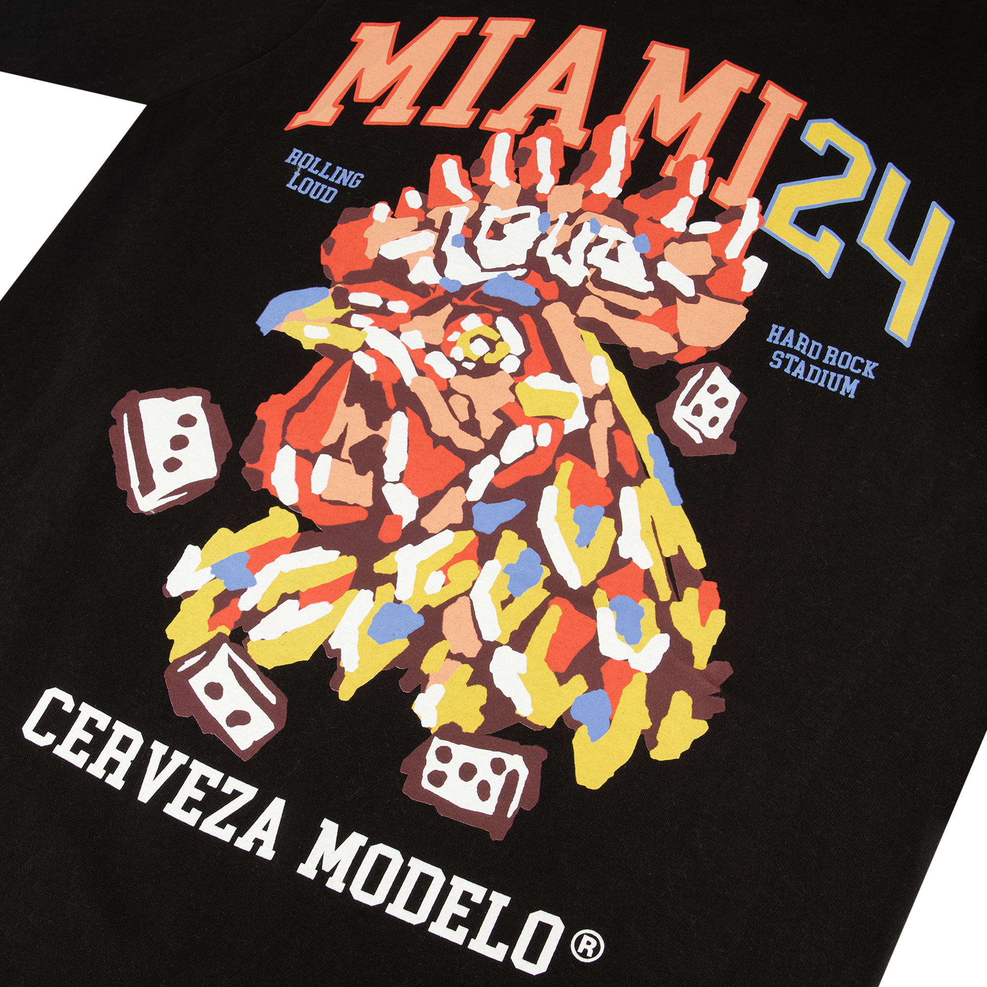 RL X Modelo Loud Rooster Black Tee
