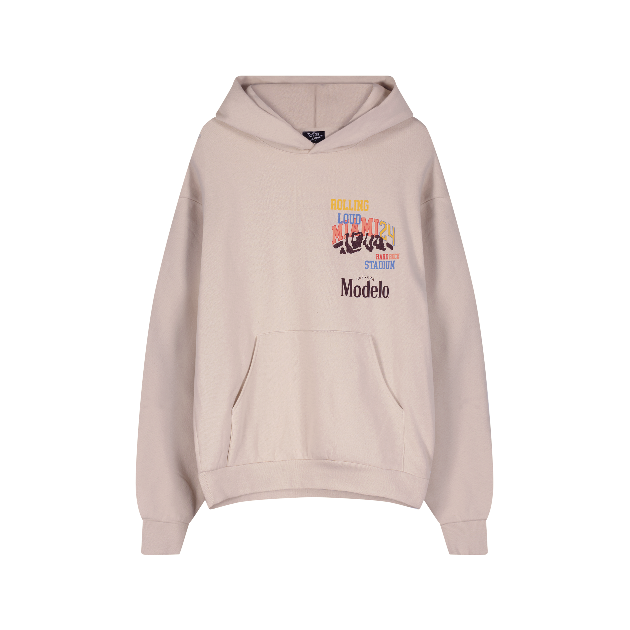 RL X Modelo Miami 24 Loud Rooster Cement Hoodie Rolling Loud