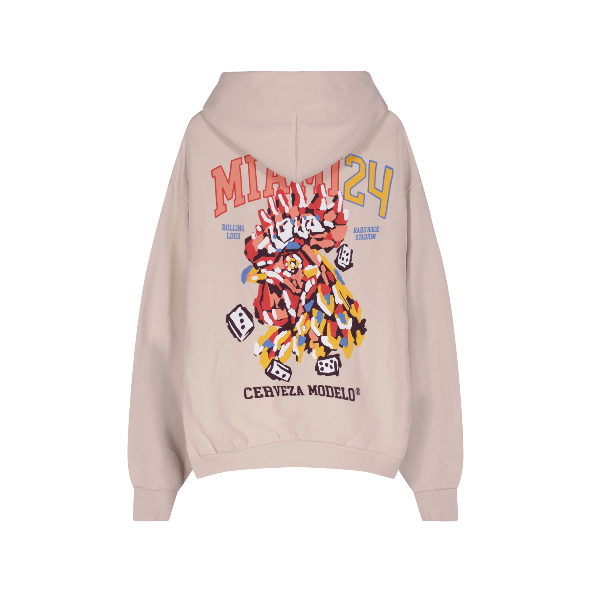 RL X Modelo Loud Rooster Cement Hoodie