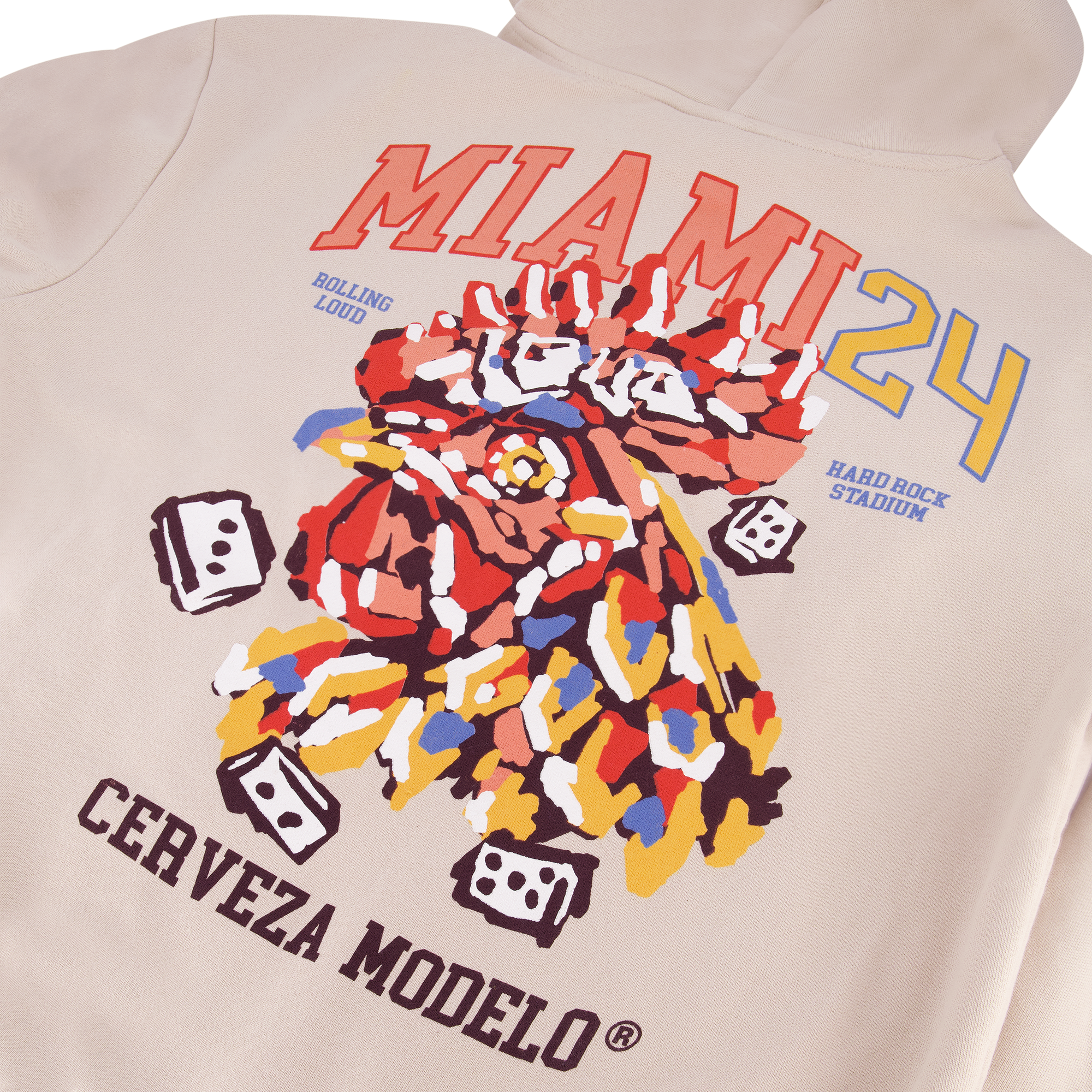 RL X Modelo Loud Rooster Cement Hoodie