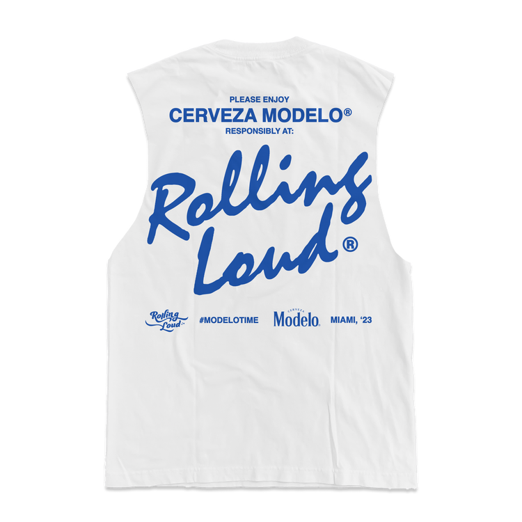 RL X Modelo Miami 23 Enjoy White Muscle Tank