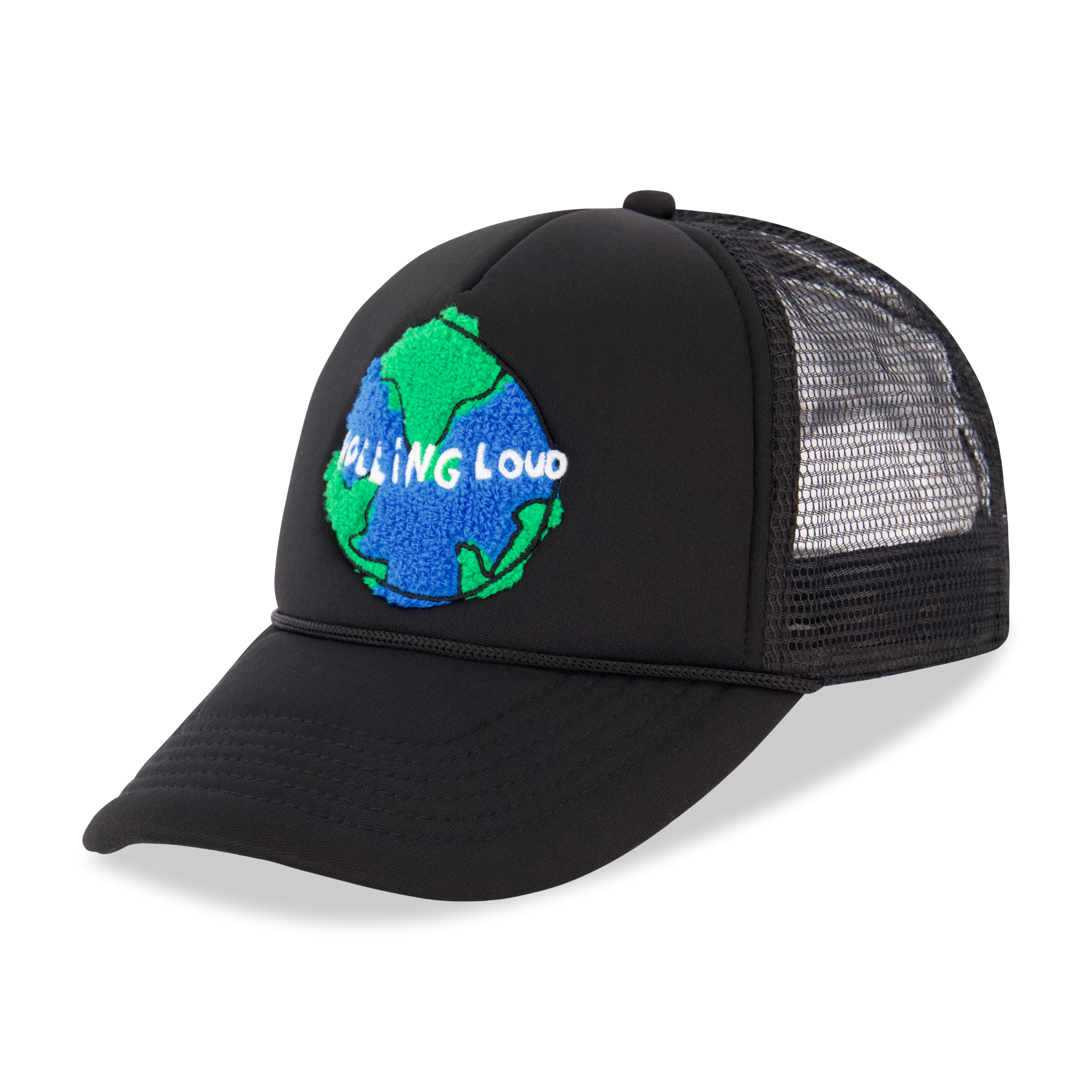 Chenille World Tour Black Trucker Hat