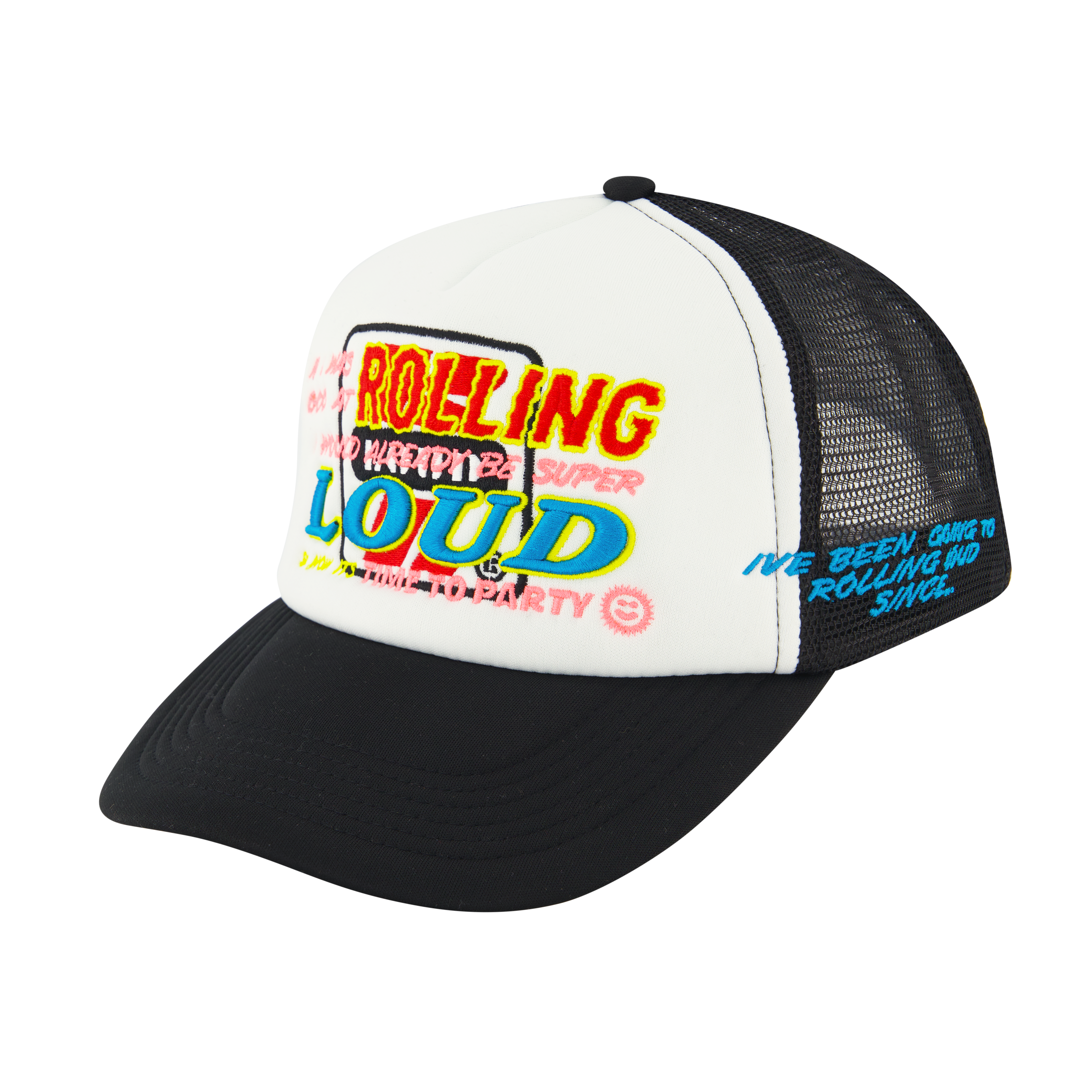 RL Racing Disco White/Black Trucker Hat