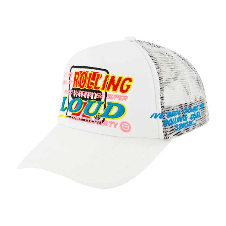 RL Racing Disco White Trucker Hat