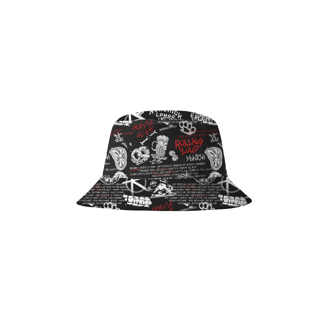 RL Munich 23 Scribe Black Bucket Hat