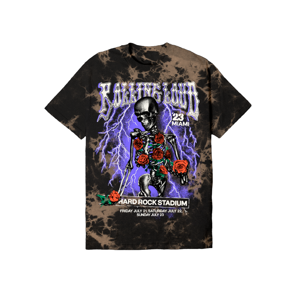 RL Miami 23 Secret Kingdom Bleach Dye Lineup Tee