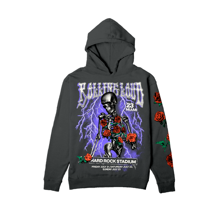 RL Miami 23 Secret Kingdom Vintage Black Lineup Hoodie