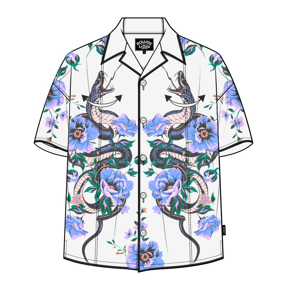 RL Thailand Serpant White Button Down