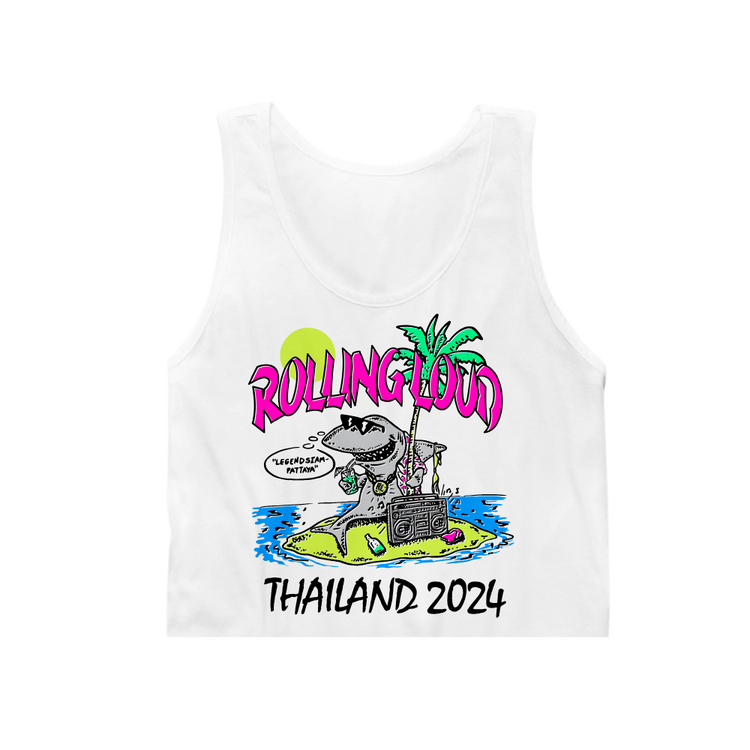 RL Thailand 24 Shark Bait White Crop Tank