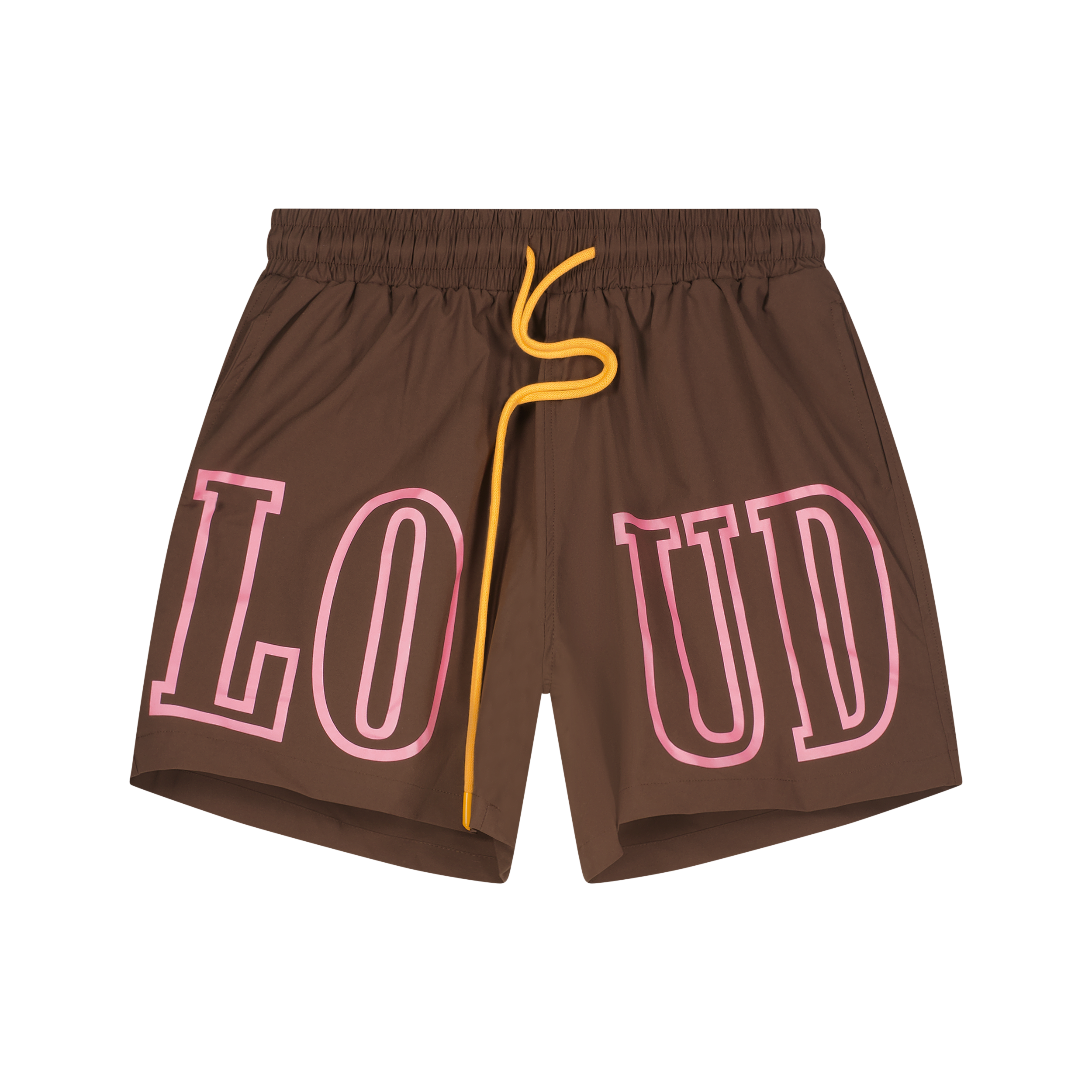 RL Loud Brown Nylon Shorts