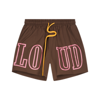 RL Loud Brown Nylon Shorts