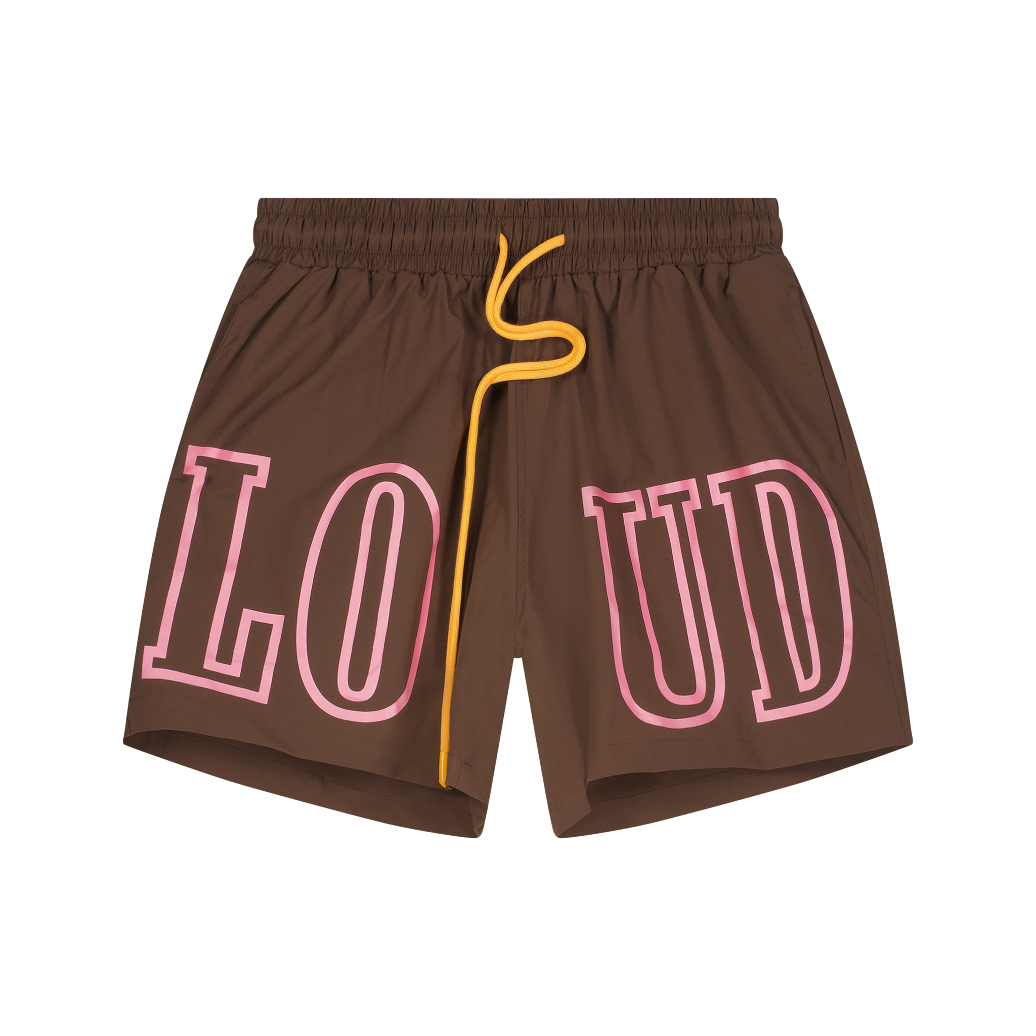 RL Loud Brown Nylon Shorts