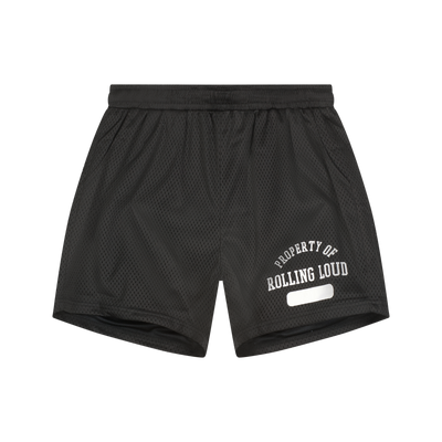 RL Property Of World Tour Mesh Black Shorts