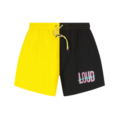 RL Loud Yellow/Black Split Shorts