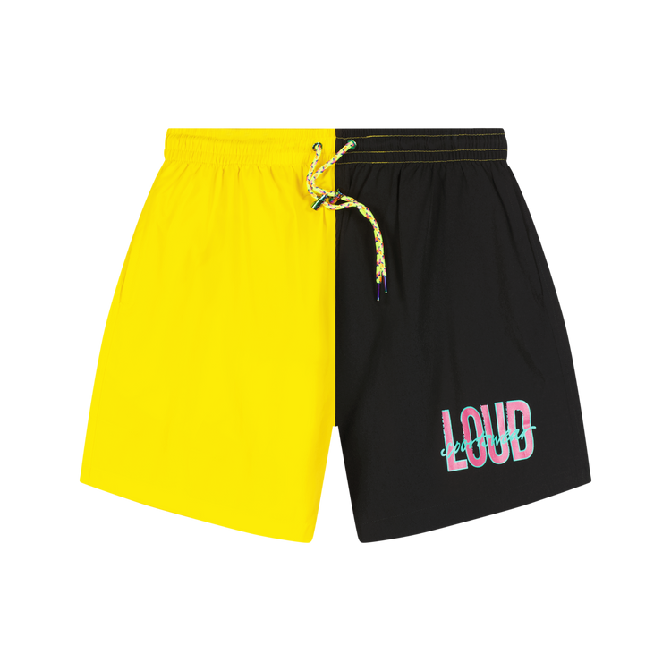 RL Loud Yellow/Black Split Shorts