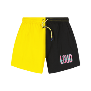 RL Loud Yellow/Black Split Shorts