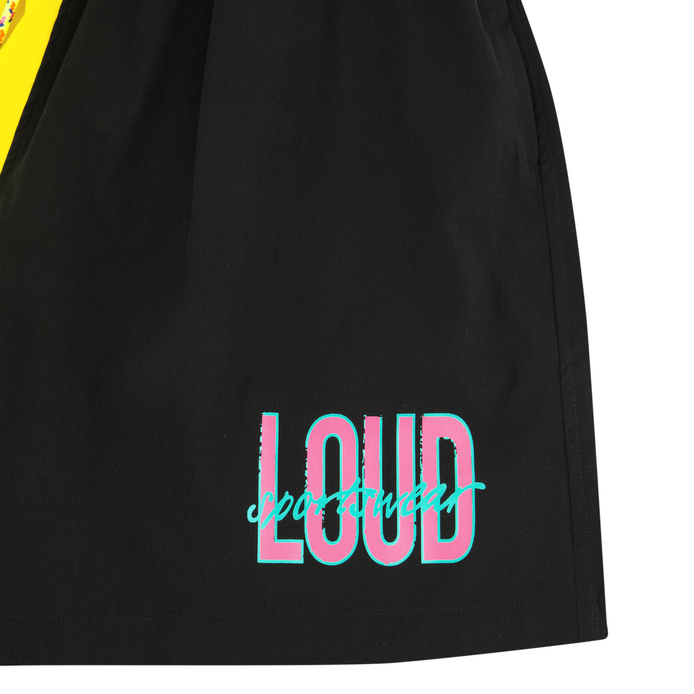 RL Loud Yellow/Black Split Shorts