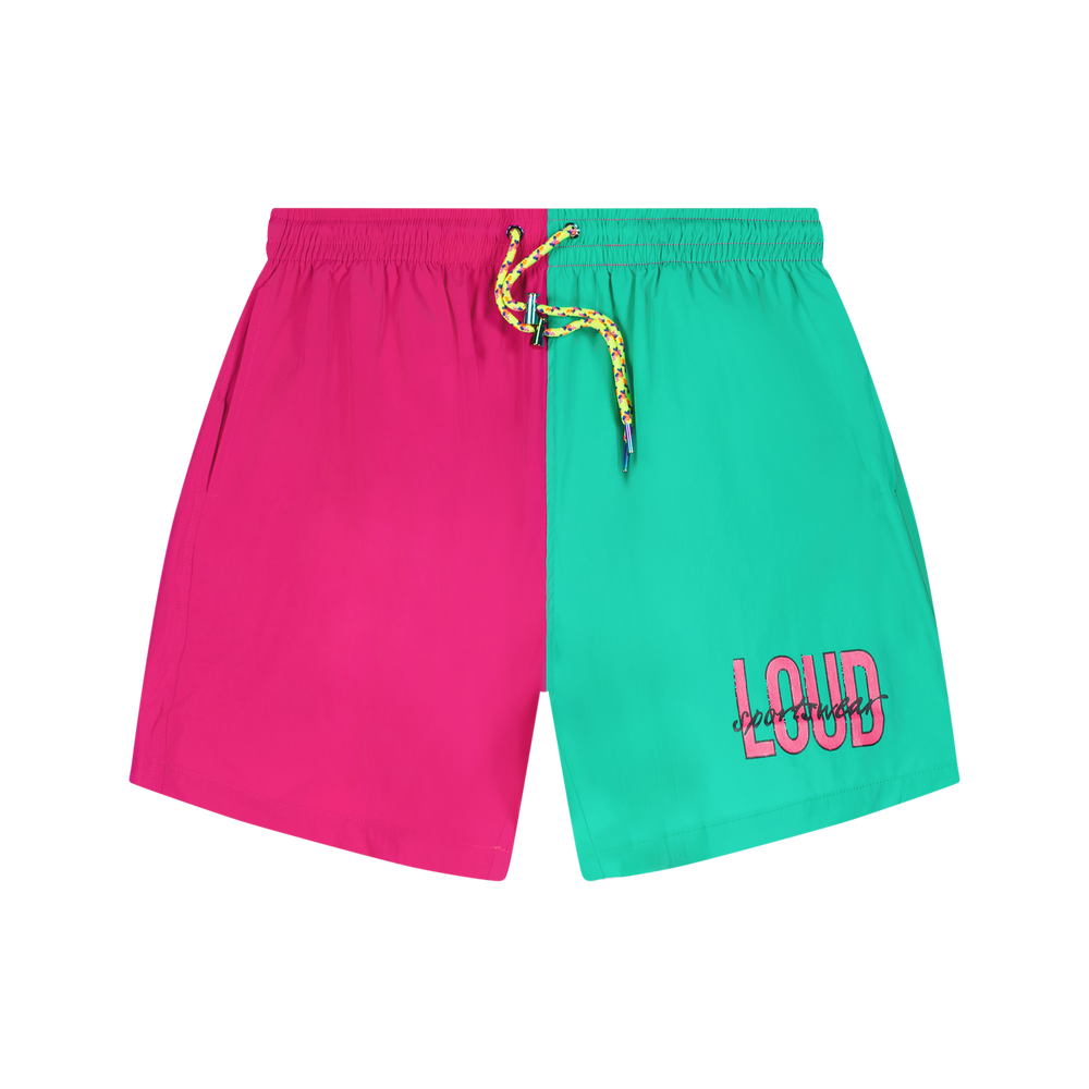 RL Loud Pink/Teal Split Shorts