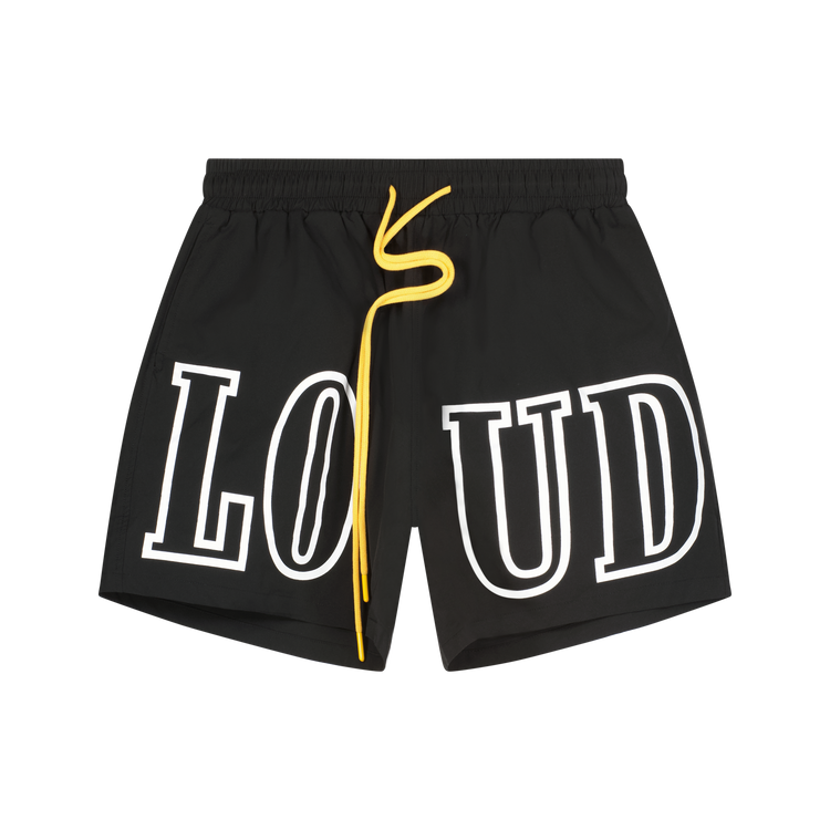 RL Loud Black Nylon Shorts