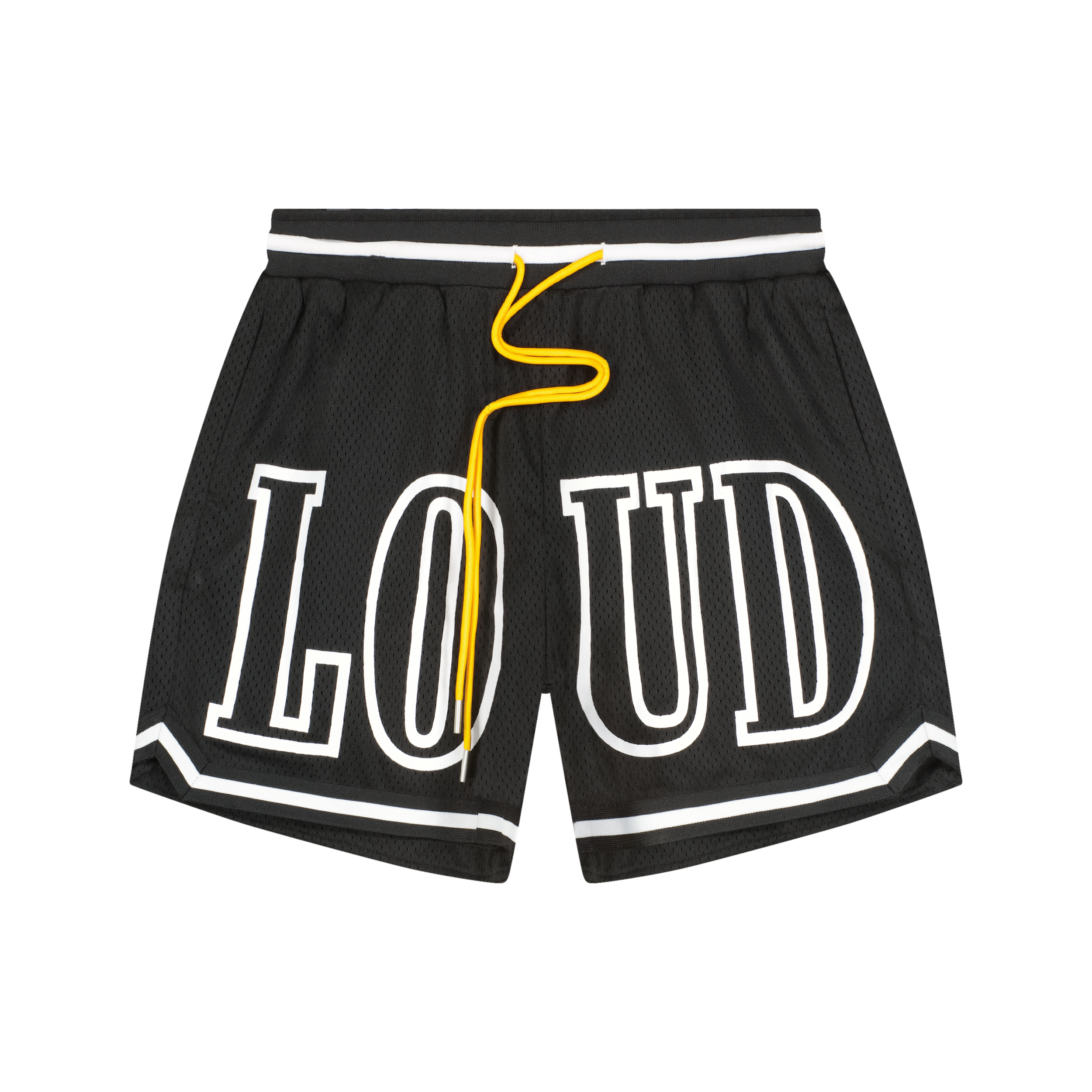 RL Loud Black Mesh Shorts