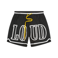 RL Loud Black Mesh Shorts