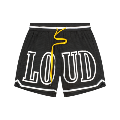 RL Loud Black Mesh Shorts