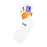 RL Burn Loud White Socks