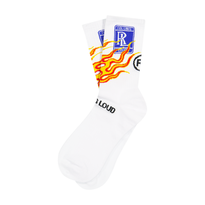 RL Burn Loud White Socks