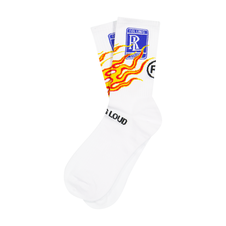 RL Burn Loud White Socks